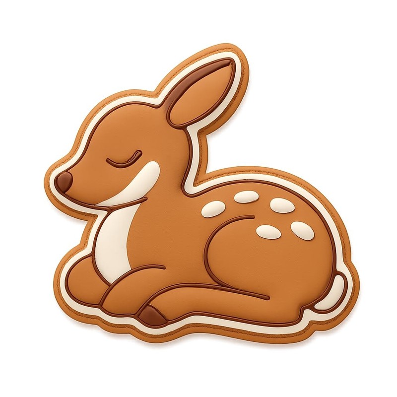 Resting Fawn Cookie Cutter & Stamp – 4×3.2 Fun Kitchen Baking