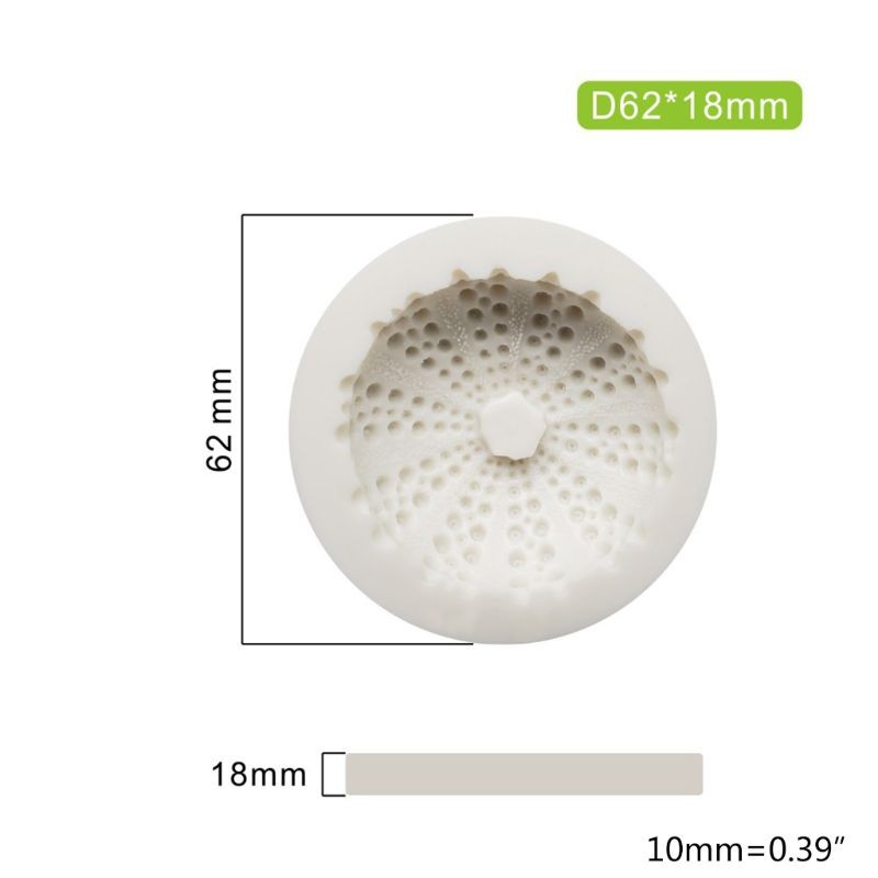 DIY Fondant Moulds Marine Series Modelings Molds Sea Urchin Shell Shape Mould gallery