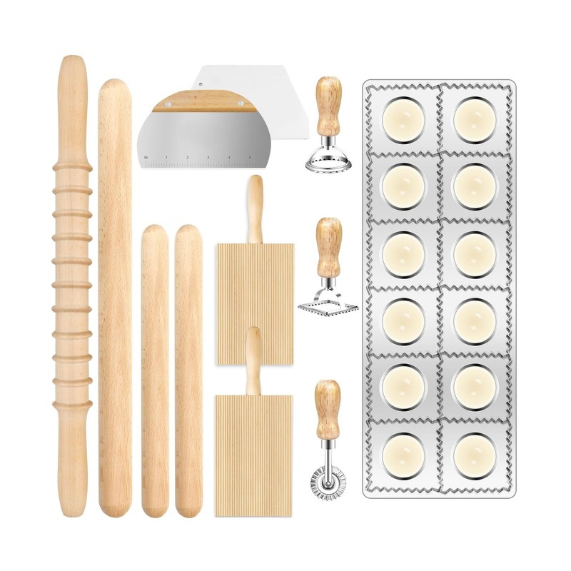 Pasta Making Tools Set, Pasta Making kit Includes 12 Pcs Pasta Maki... Fast Ship