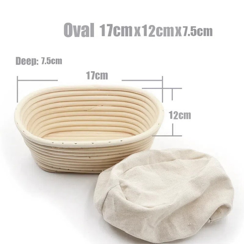 Rattan Bread Basket Sourdough Fermenation Brotform Proofing Proving Baskets US