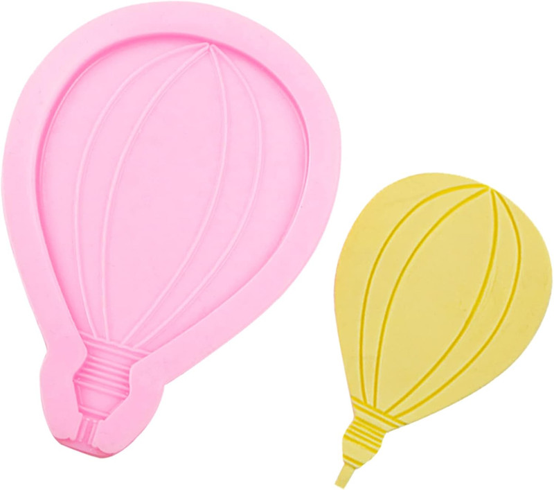 Hot Air Balloon Shape Silicone Fondant Molds 4 Pcs, Cloud Balloon Cake Decoratin gallery
