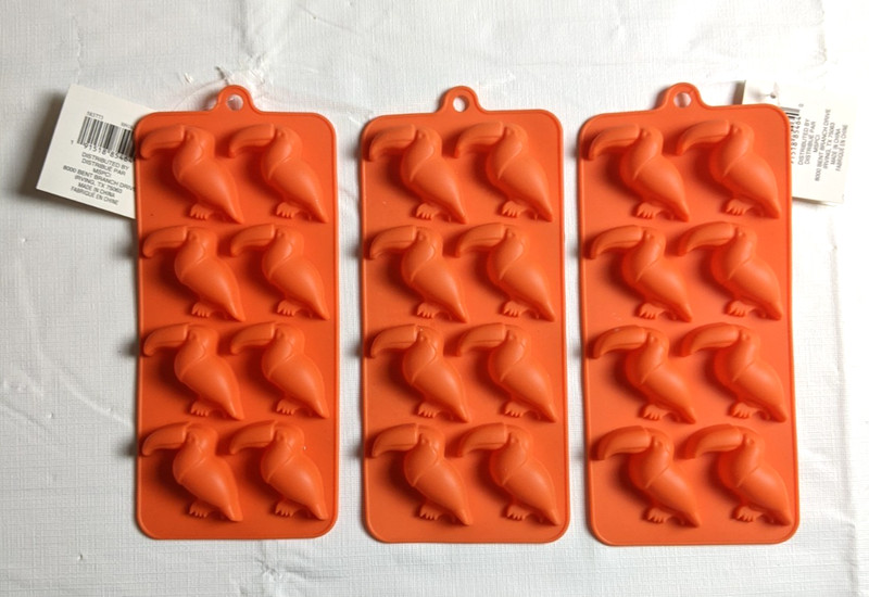 Silicone Molds Toucan Birds For Candy Baking Crafts Lot of 3 gallery