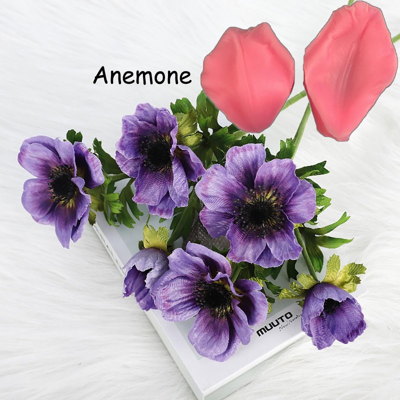 Gumpaste Flower Silicone Veiner Mold 8 Set Fondant Flower Mold Leaf Tulip Orc gallery