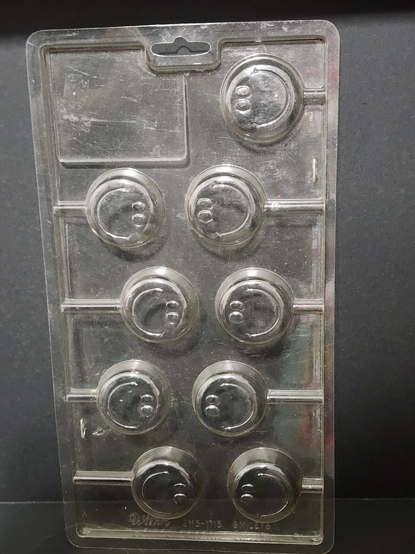 Wilton~SMILEYS Lollipop, Chocolate, Candy MOLD #2115-1715
