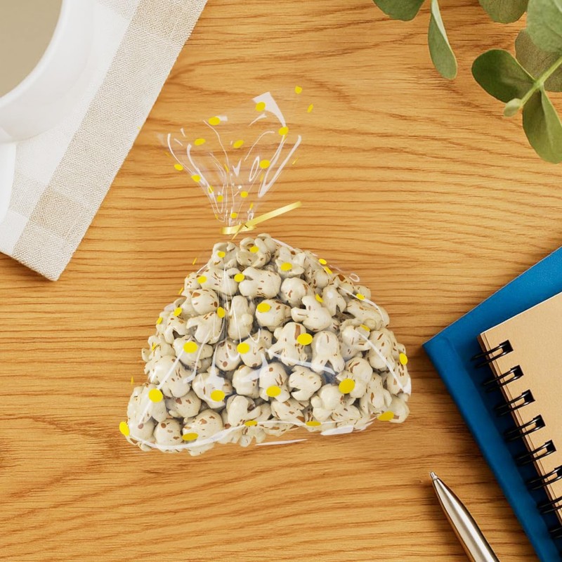 Artboil Gold Dots Cello Bags 6x10 Inch 1 Count (Pack of 50), 6x10" gallery