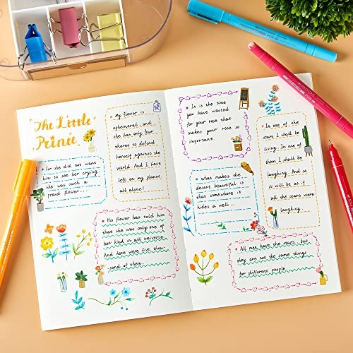 10 Colors Curve Highlighter Pens Set, 10 Pattern Tip + Fine Tip (10 vibrant) gallery