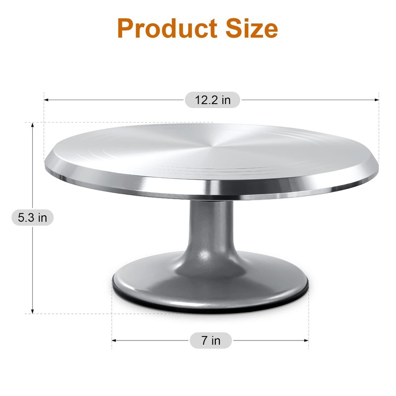 12'' Cake Stand, Cake Spinner Cake Decorating Supplies, Round Decorating Turn... gallery