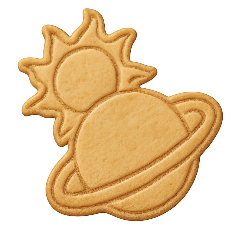 Solar Flare Planets Cookie Cutter & Stamp, Fondant & Clay - 4x3.2 gallery