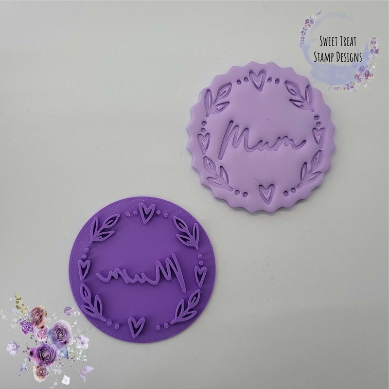 Mothers Day Custom Embosser stamp cookie fondant cupcake decoration baking