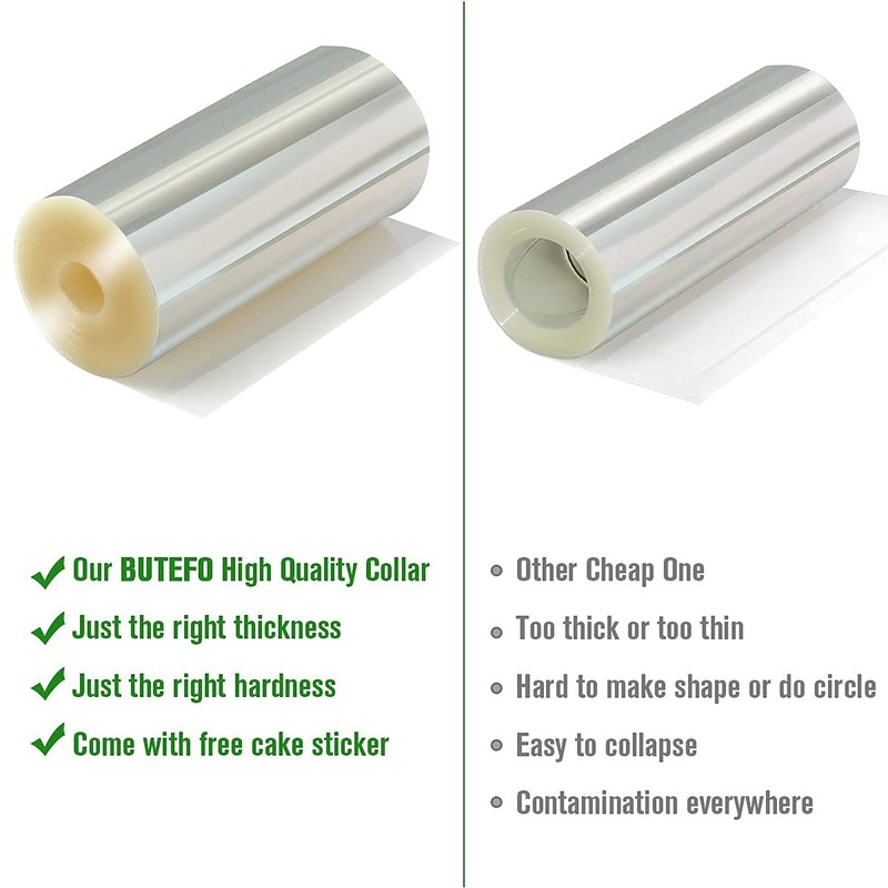 Cake Collars 8 X 394inch Acetate Rolls Clear Cake Strips Transparent Cake Rolls gallery