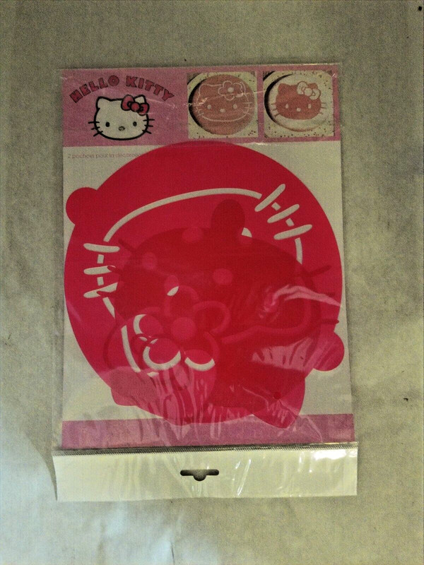 Scrapcooking France 2009 Sanrio Hello Kitty Cake Decorating Stencils, Set of 2