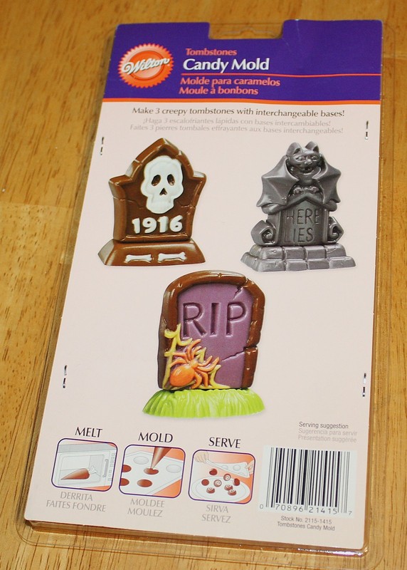 Wilton ~ 6 CAVITY - 3D TOMBSTONES CHOCOLATE CANDY MOLD #2115-14115 - New Plastic gallery