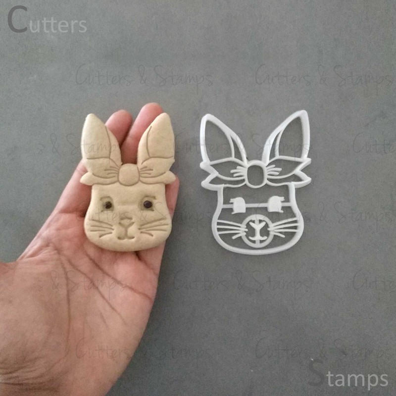 EASTER BUNNY Cookie Cutter | Cookie shape cutter | Baking tools