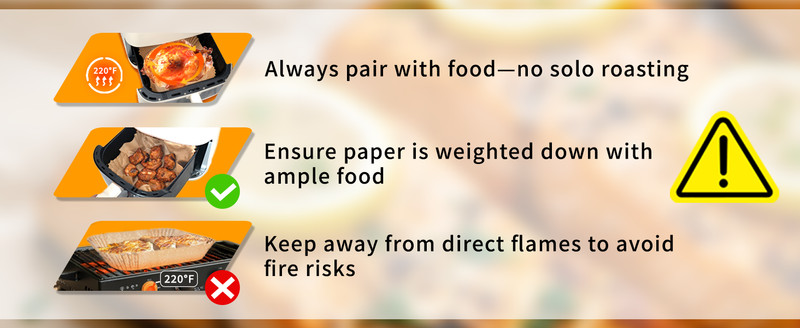500Pcs Air Fryer Paper Liners, 8” Square Disposable Parchment Paper Liner gallery