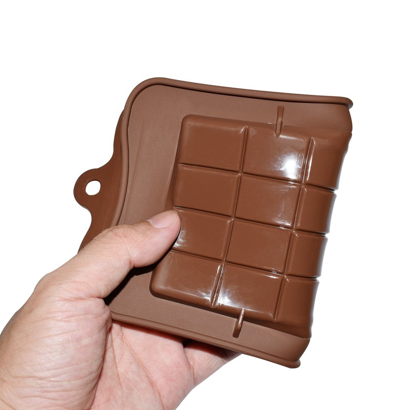 homEdge Break-Apart Chocolate Molds, Set of 4 Packs Food Grade 3 Oz, Brown gallery