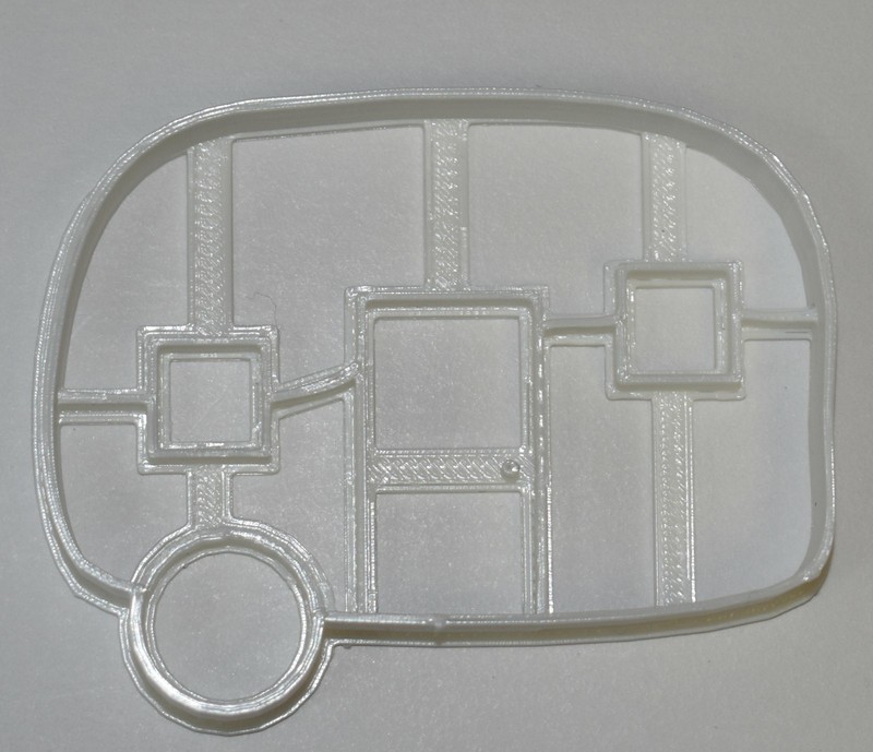 CAMPER TRAILER TRAVEL ADVENTURE CAMPING VINTAGE COOKIE CUTTER USA PR831