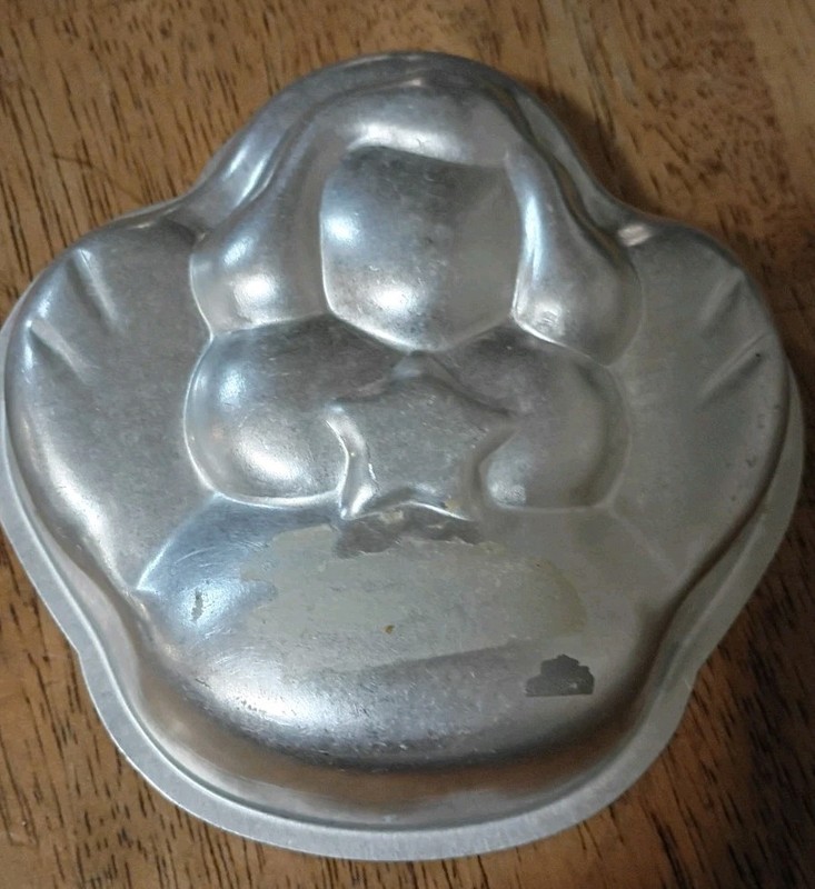 Vintage Cake Pans Christmas Angels Star Metal Small Size Mold For Baking gallery