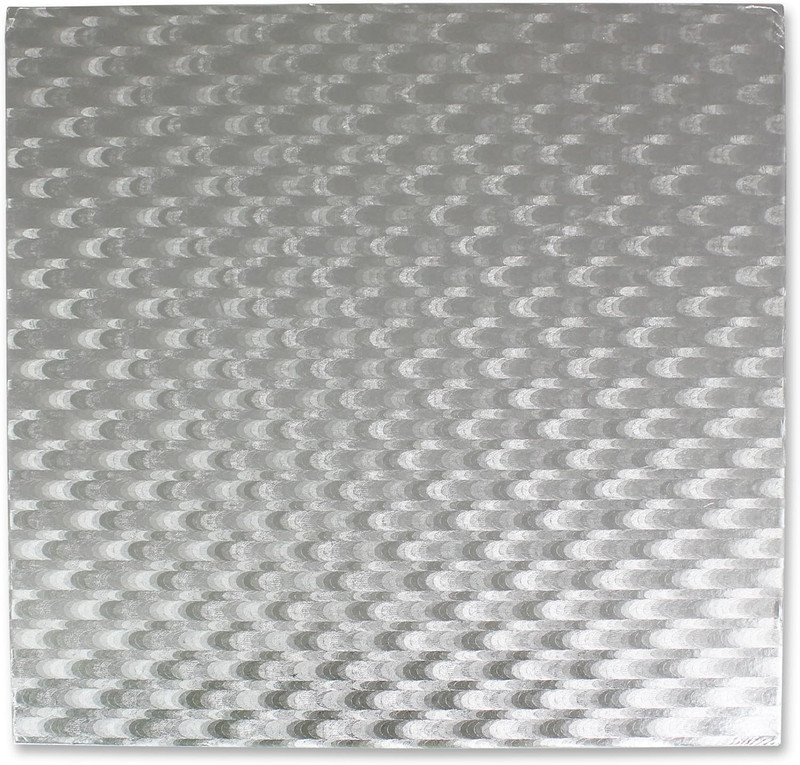 Square Cake Board 0.4 in Thick, 12-Inch, Silver gallery