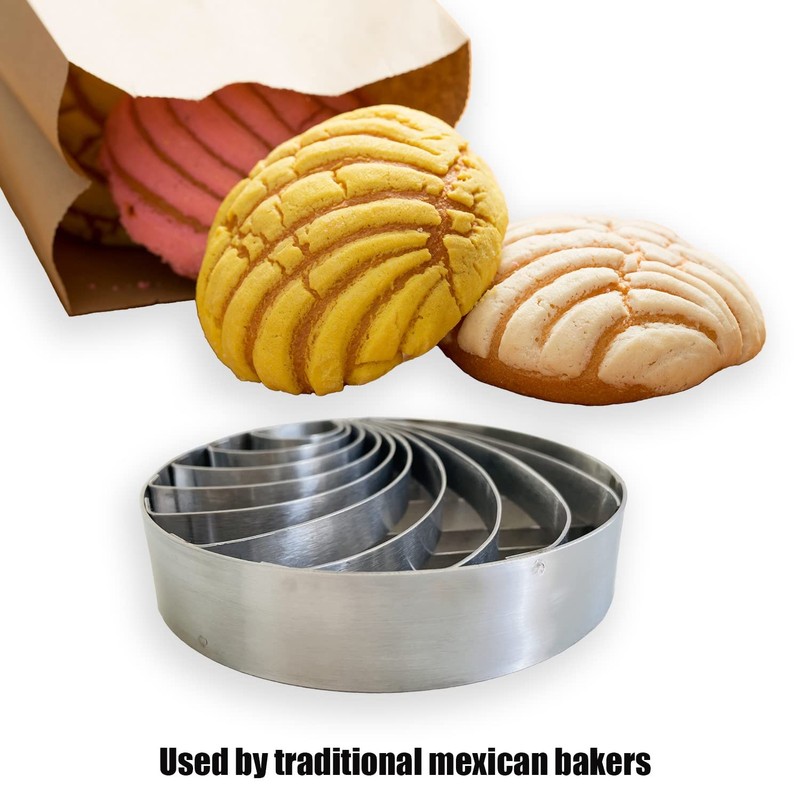 Concha Cutter Mexican Bread Mold Made Of Stainless Steel 4.1 Inch Concha Stam... gallery