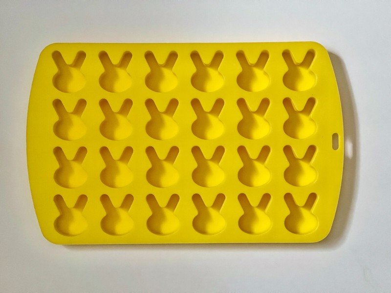 24 Cavity Easter Bunny Ear Shape Silicone Baking Mold Chocolate Resin Crafts