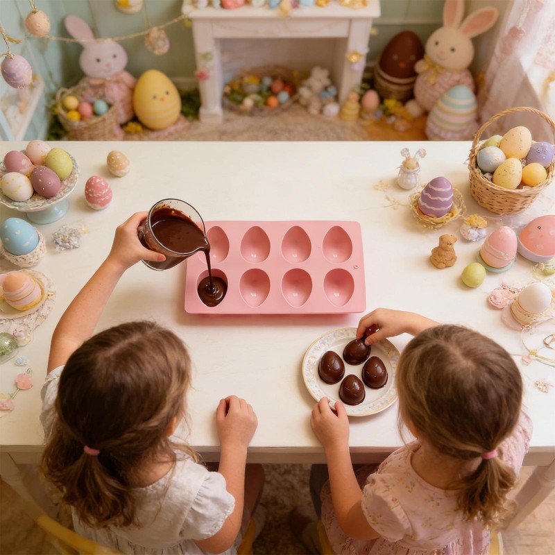 Easter Molds 8-Cavity Food Grade Easy Release Bakeware Easter Baking Pan gallery