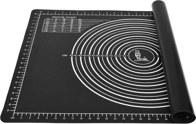 Super Kitchen Non-Slip Silicone Pastry Mat 28 x20 for Non Stick Baking Mats,