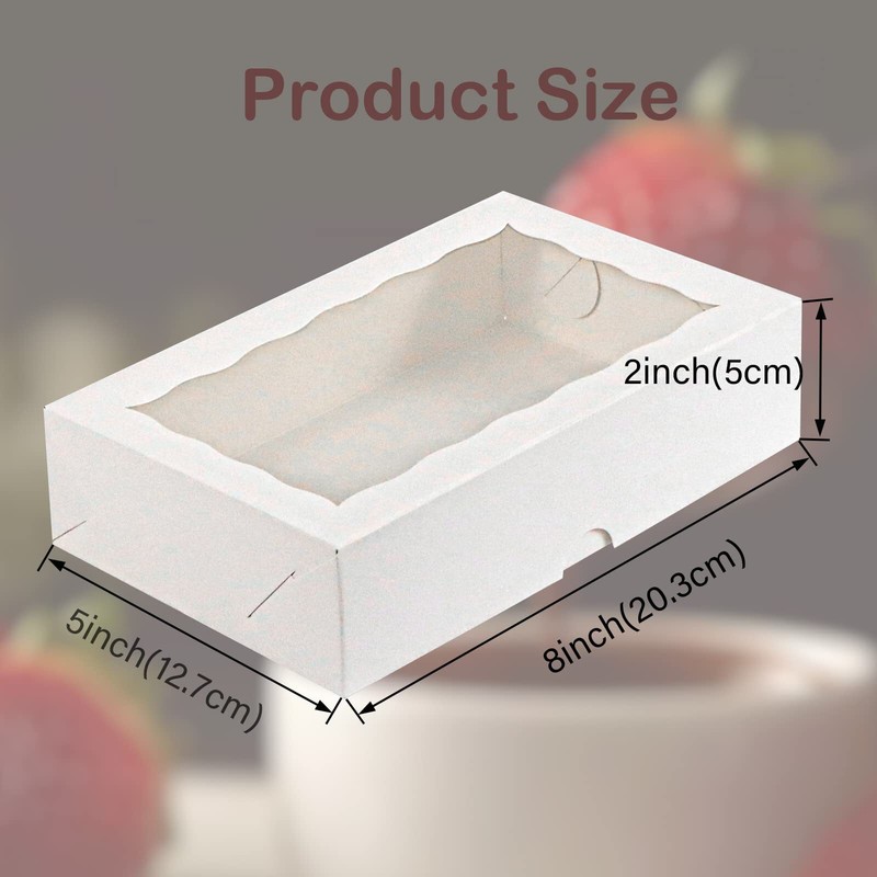 8x5x2 Inch 20PCS Cookies Boxes Chocolate Covered Strawberries Boxes Bakery Bo... gallery