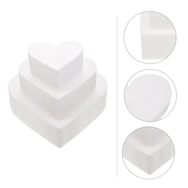 3pcs Dummy Cake Rounds Foams Cake Mold DIY Cake Modelling Party Decoration gallery