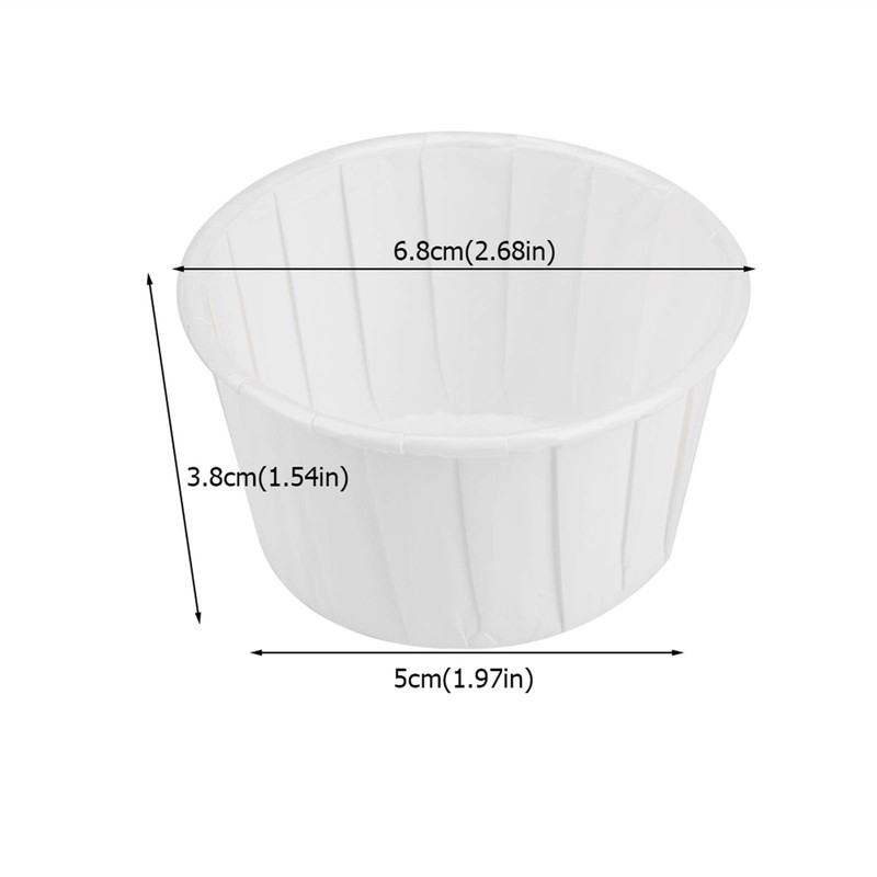 100 PCS White Mini Cupcake Liners Round Paper Cake Baking Cups Muffin Case gallery