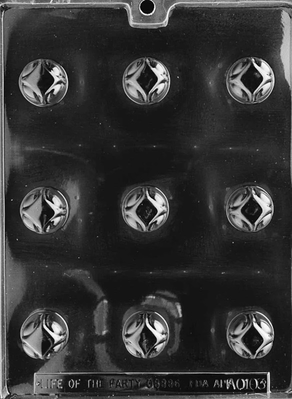 AO103 Round Traditional Piece Chocolate Candy Mold