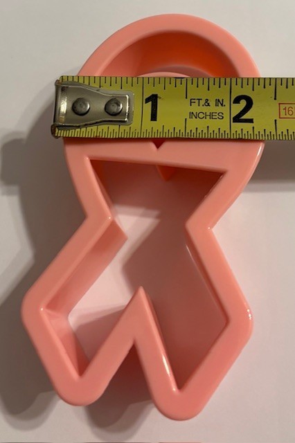 Cookie Cutter Awareness Ribbon Breast Cancer Plastiic 4-1/2" x 1" deep Fox Run gallery