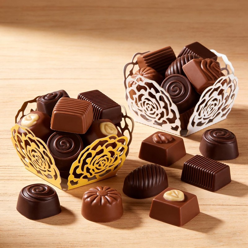 100 PCS Truffle Wrapper Liners Paper Mini Cupcake Chocolate Candy Tray gallery