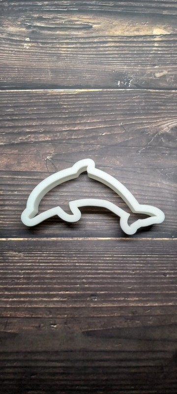 Dolphin Cookie Cutter – 3D Printed Food Safe PLA Plastic