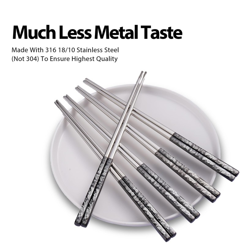 Phoenix Chopsticks Metal Reusable Designed In Korea Japanese Style Stainless ... gallery