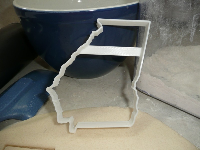 GEORGIA STATE OUTLINE PEACH COOKIE CUTTER MADE IN USA PR4687 gallery