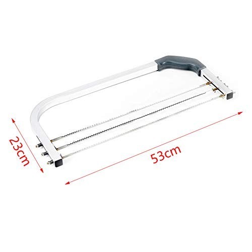 Adjustable Cake Leveler with 3 Stainless Steel Blades - DIY Layer Cake Slicer To gallery
