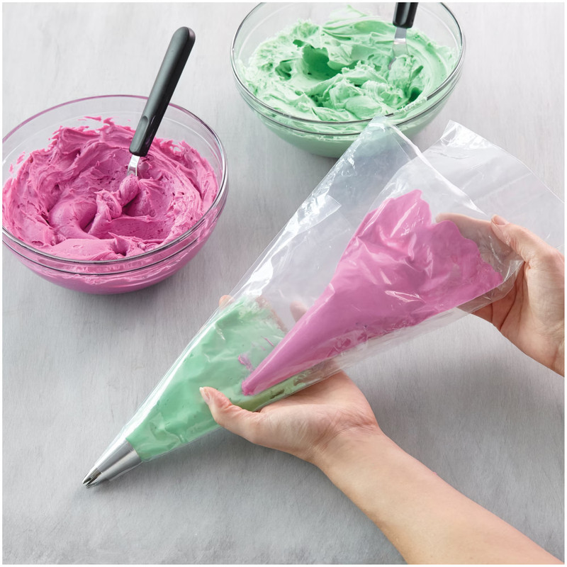 Wilton 16 in. Disposable Cake Decorating Bags, 50-Count, Light Plastic, 2 Pack gallery