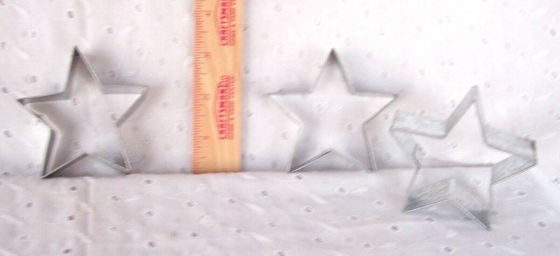 COOKIE CUTTERS METAL STARS GINGERMAN WREATH SNOWMAN STOCKING U CHOOSE