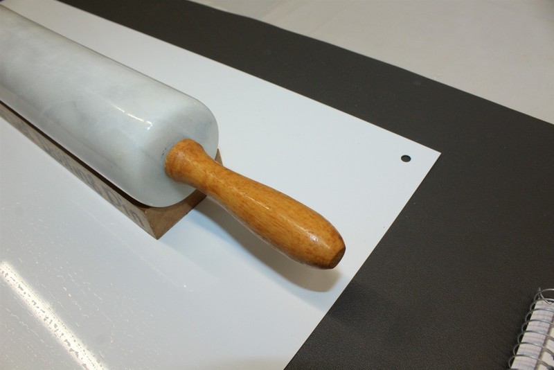 Vintage Solid Marble Rolling Pin With Gourmet Bamboo Stand gallery
