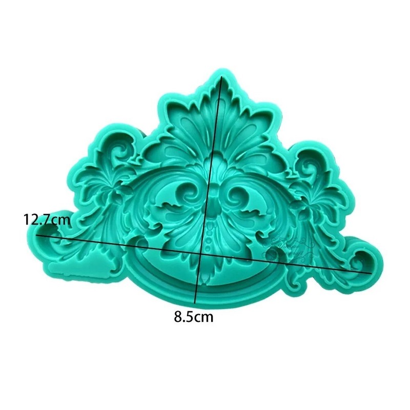 Relief Flower Mold Filigree Mold For Sugar Cake Baroque Silicone Fondant Mould gallery