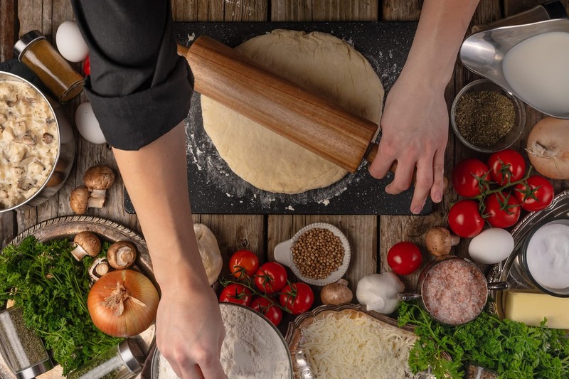 Acacia Wood Rolling Pin 12x2.75 Inch Barrel Kitchen Baking Dough Pastry Tool gallery