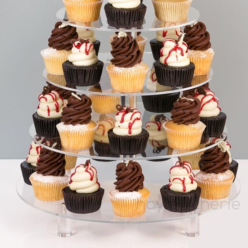 Stylish Acrylic Cake Stand Sturdy Multi-Tier Display Stand Events & Parties New gallery