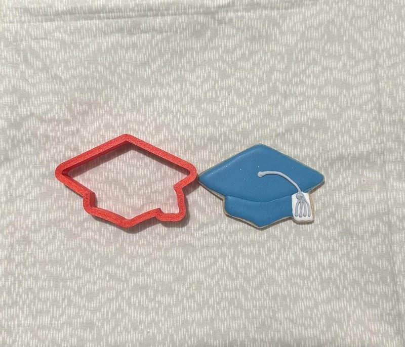 Graduation Hat Cookie Cutter Silouhette | 3D Print