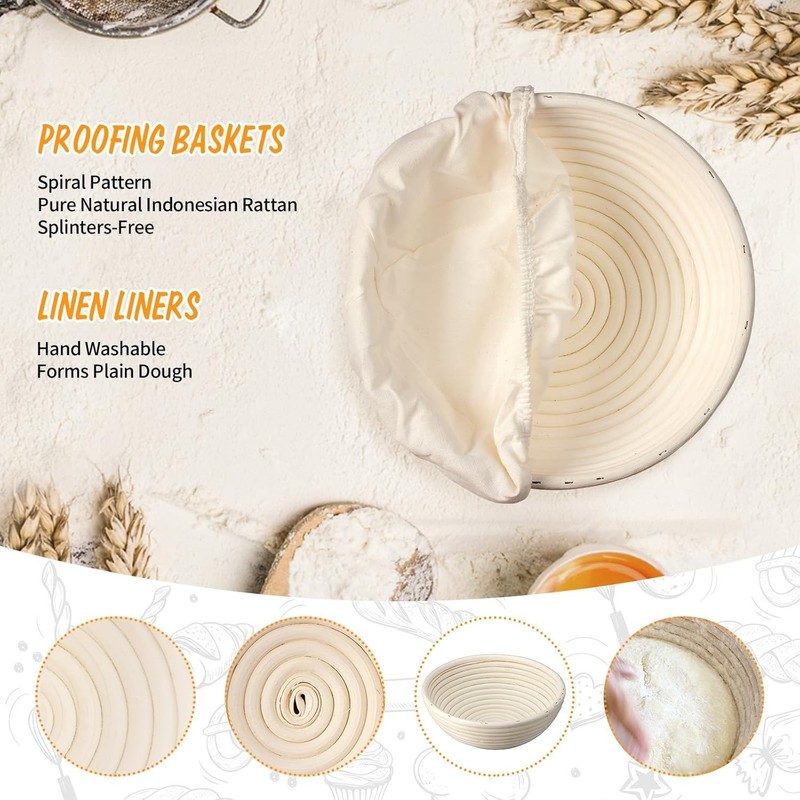 Cestas de ratán para fermentar pan de masa madre: resultados profesionales, NEW gallery
