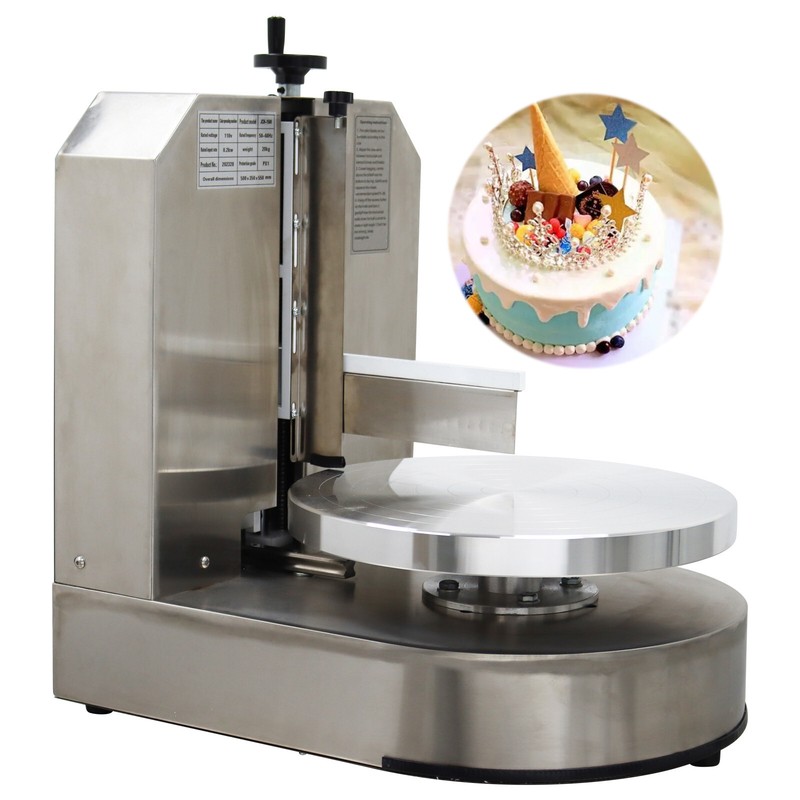 4-12in 110V Stainless Steel Cake Cream Spreading Coating Smearing Machine 200W