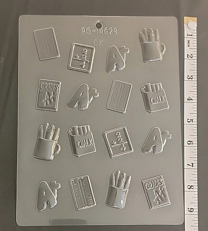 Lot Of 2 To My Teacher School Lollipop Pieces Chocolate Candy Mold gallery