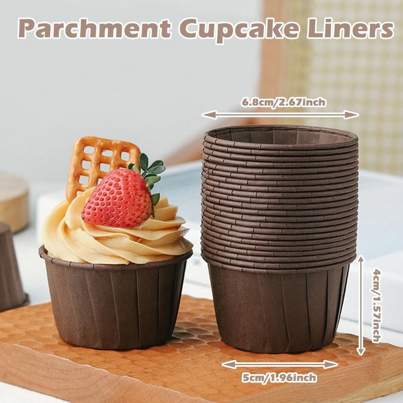 200 PCS Cupcake Liners Muffin Standard Size, Baking Cups Greaseproof Wrappers... gallery