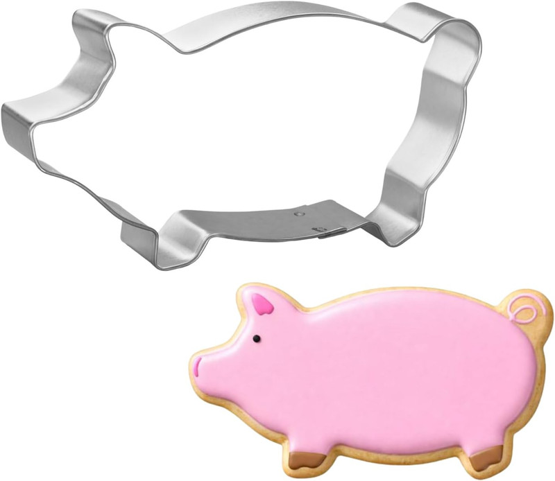 Marranitos Pig Cookie Cutter 5 Inch –Tin Plated Steel Cookie Cutters – Marranito gallery