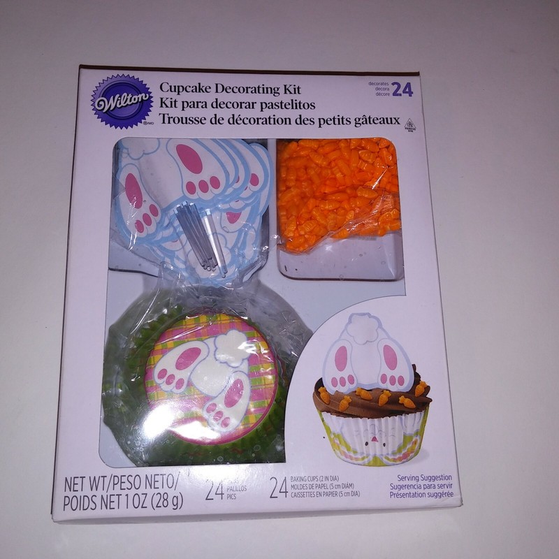 Wilton Cupcake Decorating Kit Easter Bunny 24 Liners & Picks Sprinkles New gallery