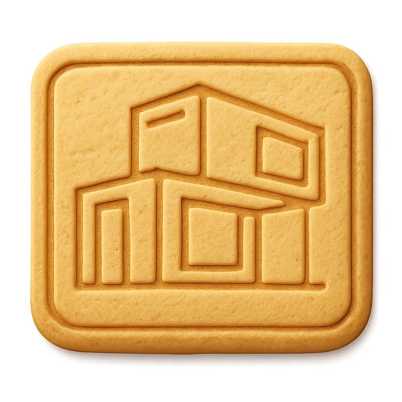 Shipping Container Home Cookie Cutter & Stamp, Fondant & Clay – 4×4